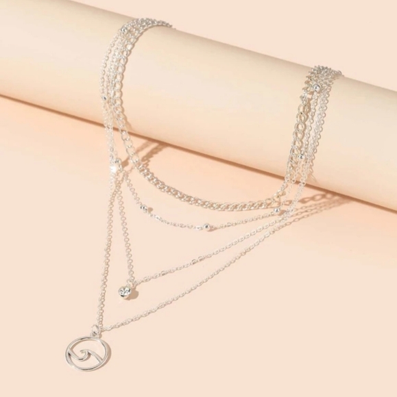 *Liliana* Layered Wave Necklace - Picture 4 of 4